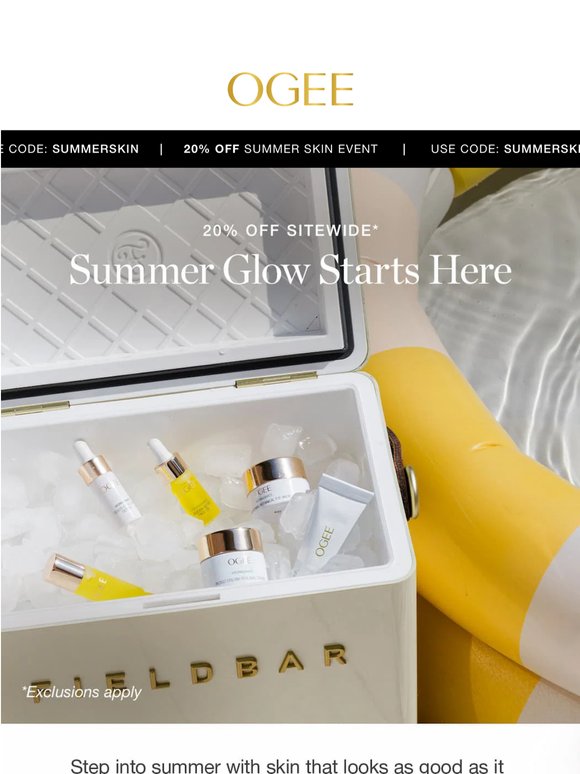 20% Off Your Summer Skin Ritual