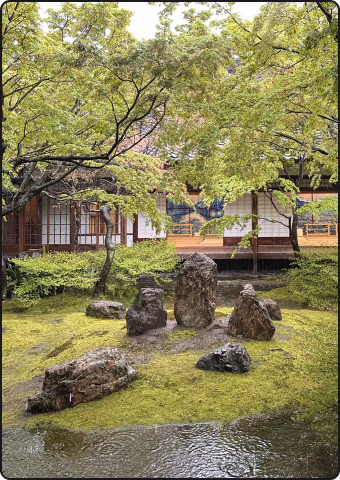 Zen temple garden in Kyoto