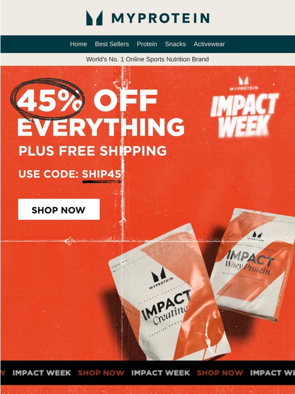 24 hours left 🏃💨 45% off + free shipping
