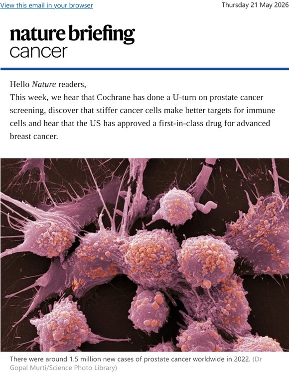 Cochrane does a U-turn on prostate cancer screening