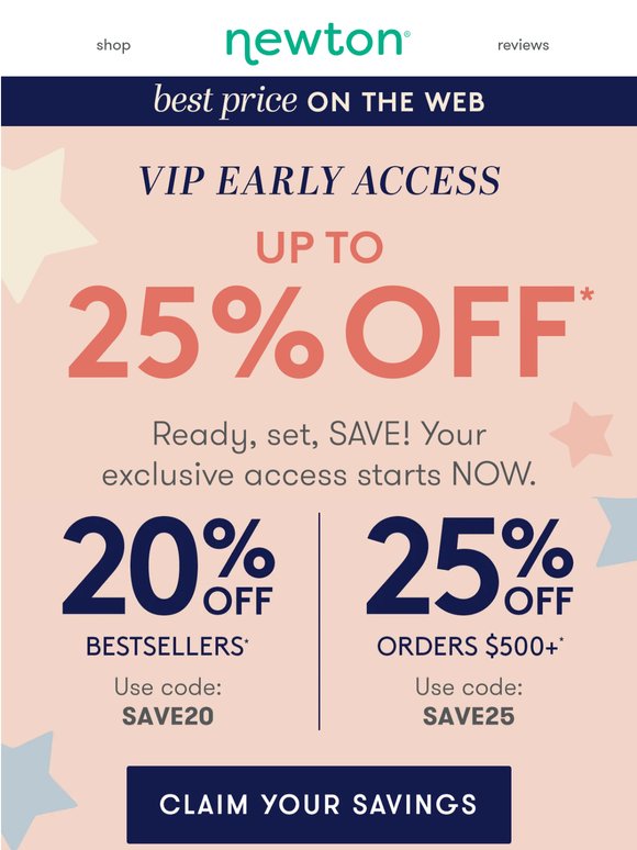 ⭐ Exclusive Access: Up to 25% OFF starts NOW ⭐