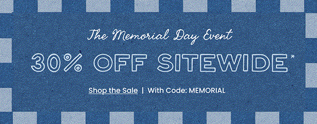 30% OFF SITEWIDE