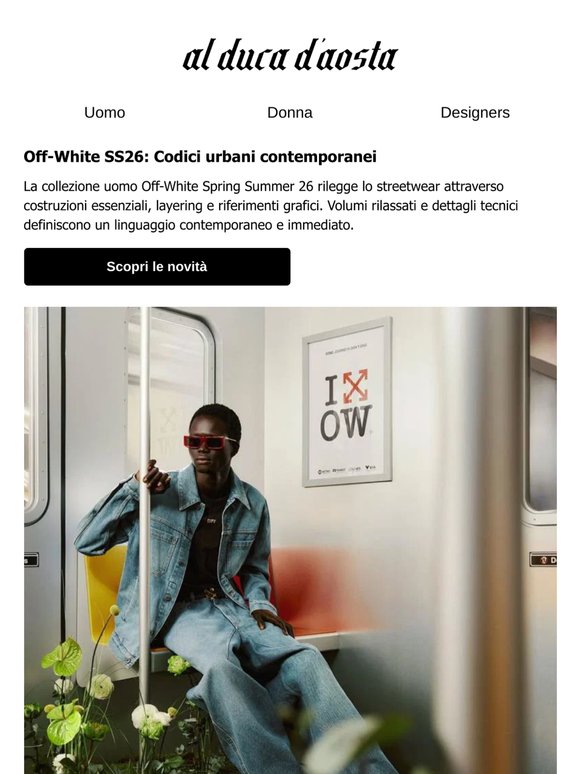Off-White SS26: codici urbani