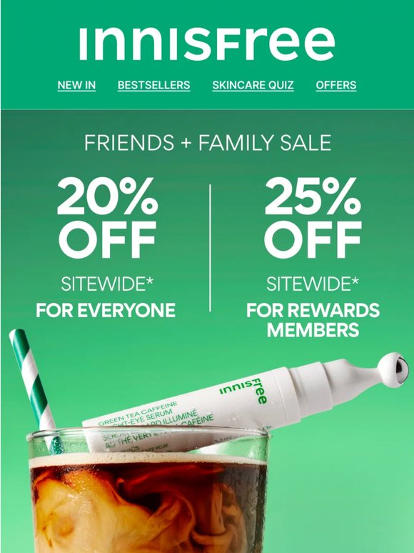 Up to 25% OFF Tea-Forward Korean Skincare