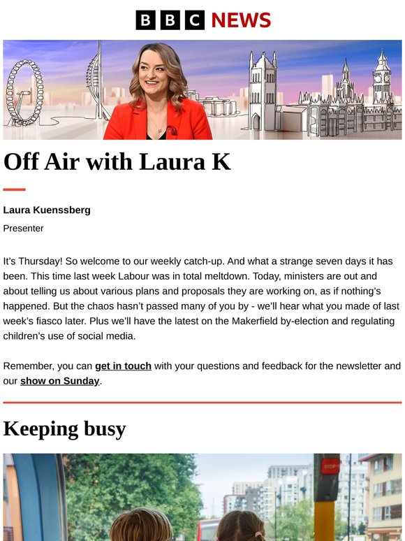 Off Air with Laura K: Back to the day job