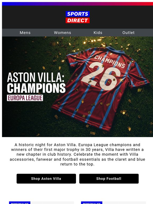 Europa League Champions: Aston Villa