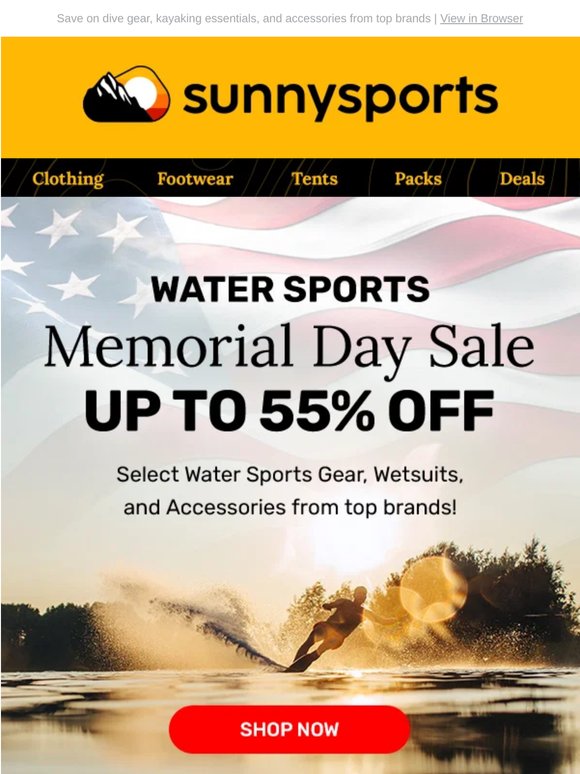 Water Sports Memorial Day Sale: Up to 55% Off