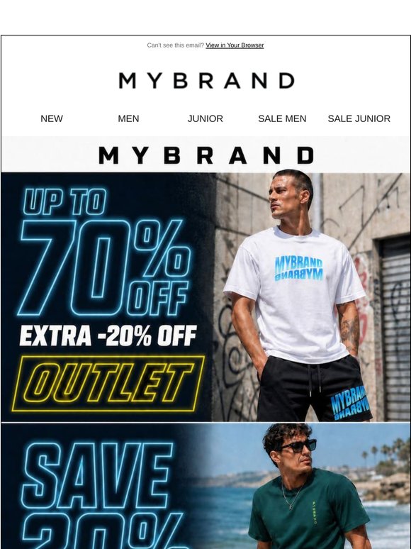 Outlet Sale: Extra 20% Off Starting Now!