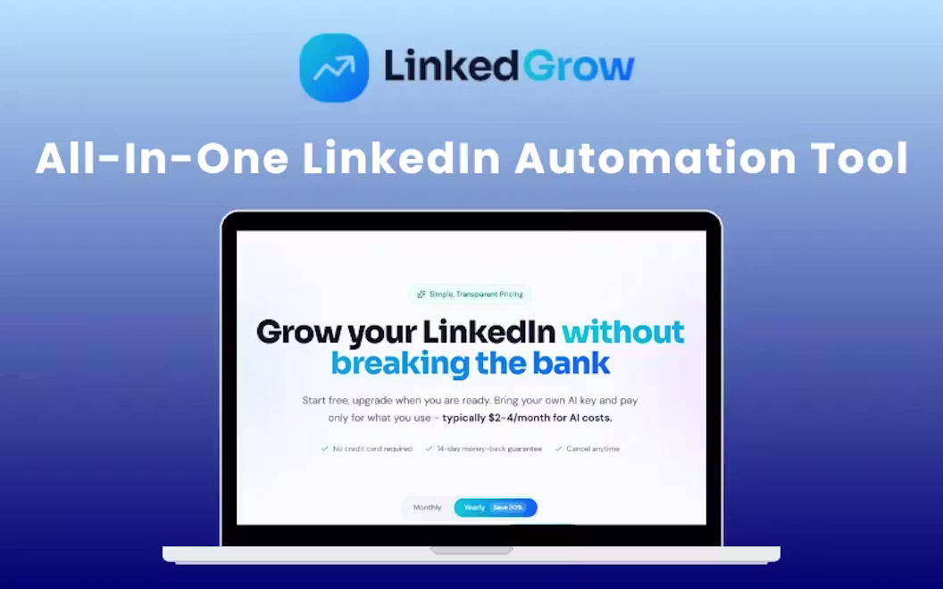 LinkedGrow – All-In-One LinkedIn Automation Tool (BYOK) | Lifetime Access