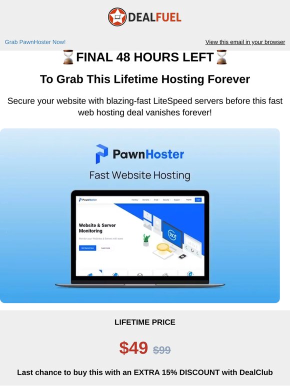 Expiring Soon: Fast Hosting Deal!