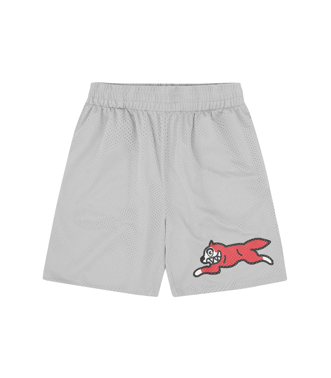 Image of RUNNING DOG MESH SHORTS - GREY