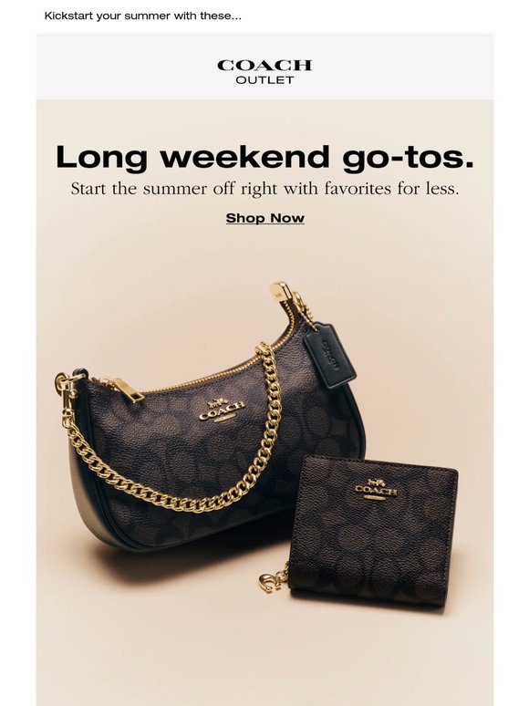 Just dropped: long weekend deals.