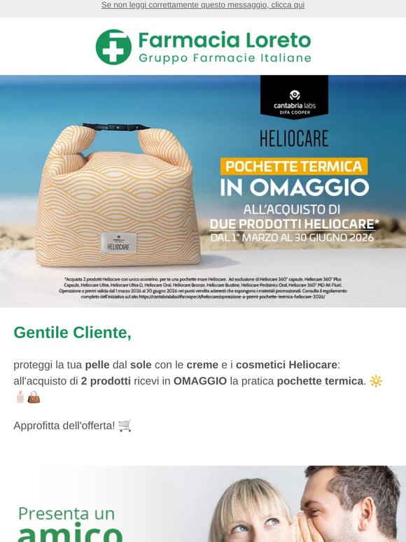 Proteggi la tua pelle dal sole e ricevi in omaggio la pochette termica Heliocare! 🔆🏖️