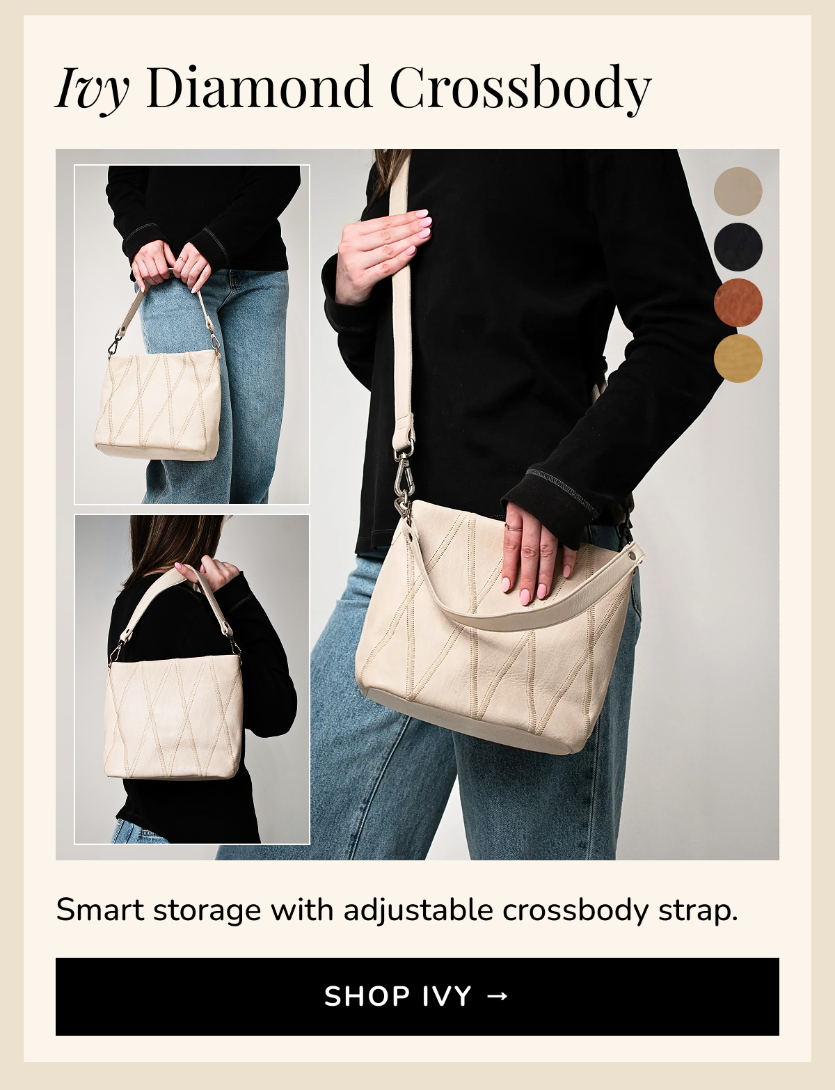 Ivy Diamond Crossbody