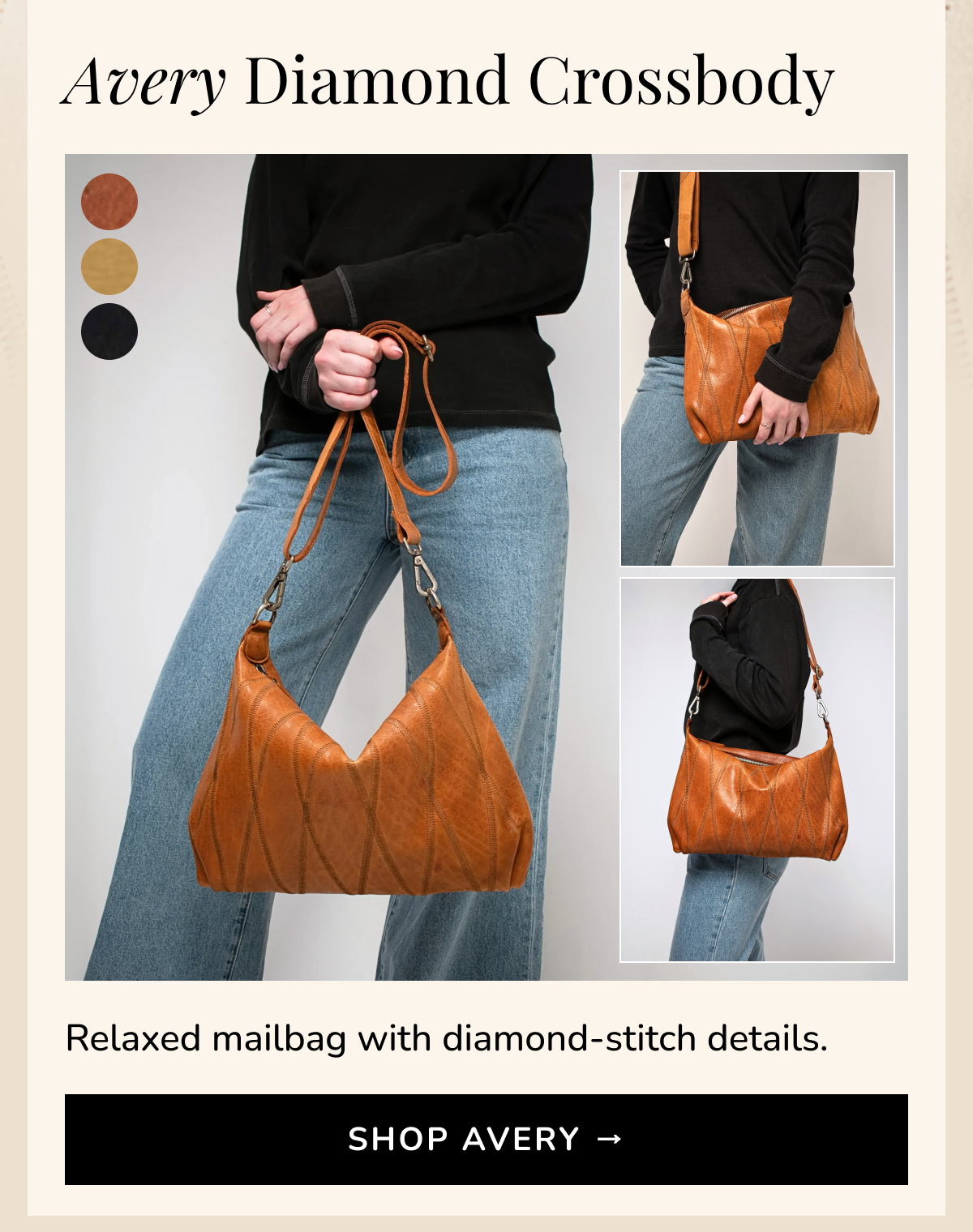 Avery Diamond Crossbody