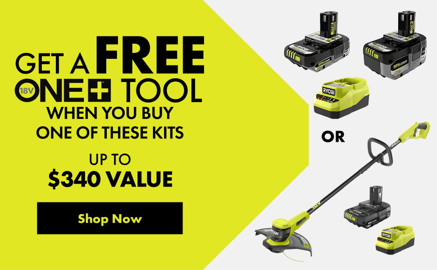 GET A FREE ONE+ TOOL WHEN YOU BUY ONE OF THESE KITS - UP TO $340 VALUE - SHOP NOW BUTTON