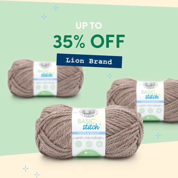 Up to 35% off Lion Brand