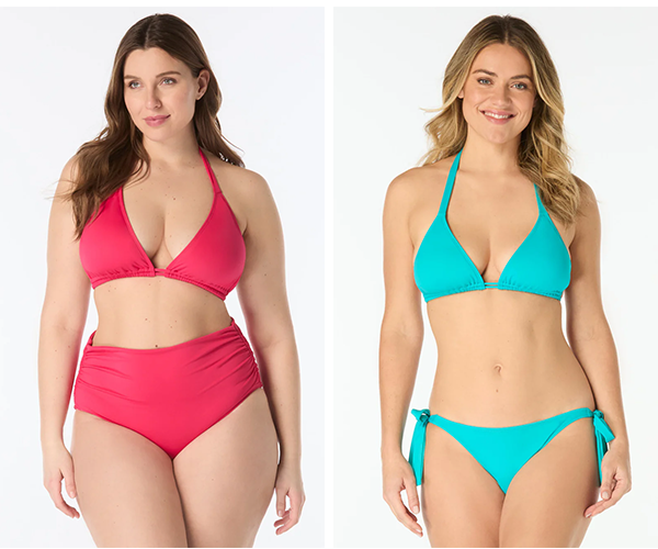 Shop Coco Reef Foxy Bra Sized Double String Triangle Bikini Top in Flaunt Collection