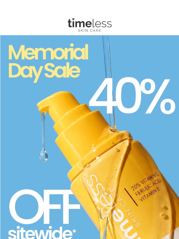 Starts Now: 40% OFF SITEWIDE*