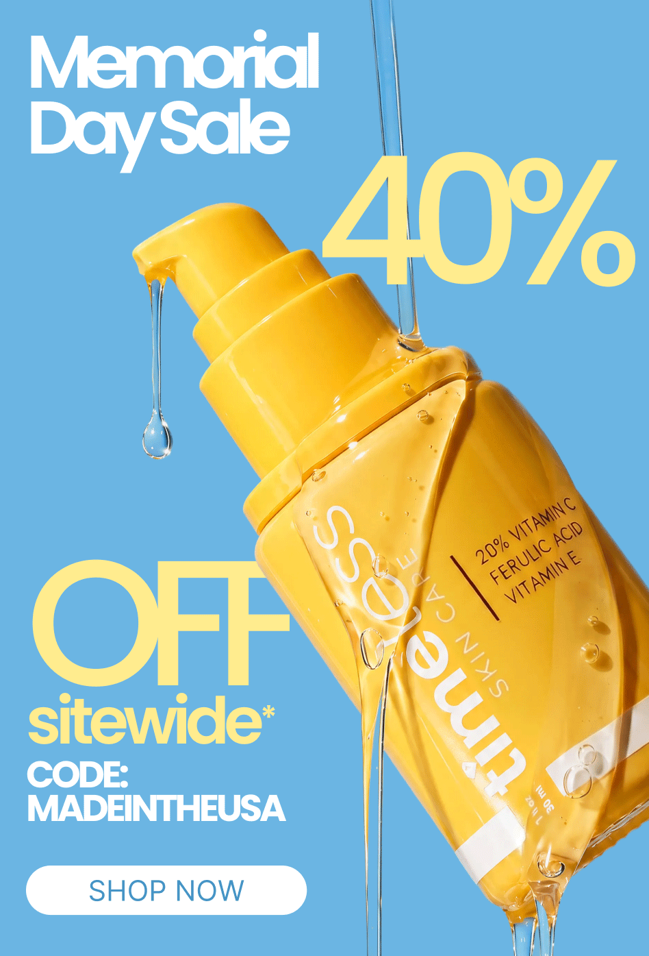 Up to 40% off sitewide Code MADEINTHEUSA