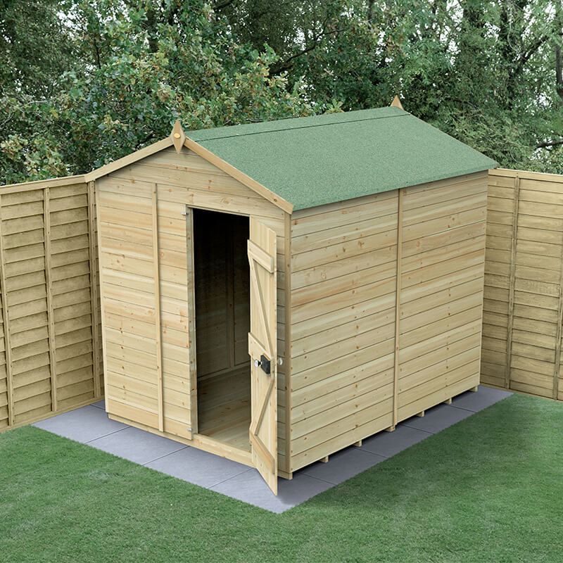 Image of 8' x 6' Forest Timberdale Tongue & Groove Windowless Apex Shed