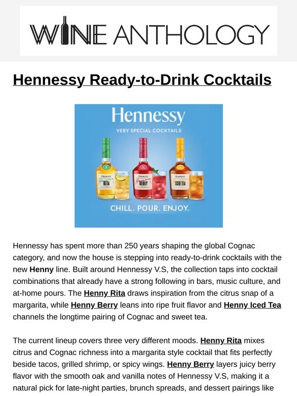 New Hennessy cocktails just landed 🥃