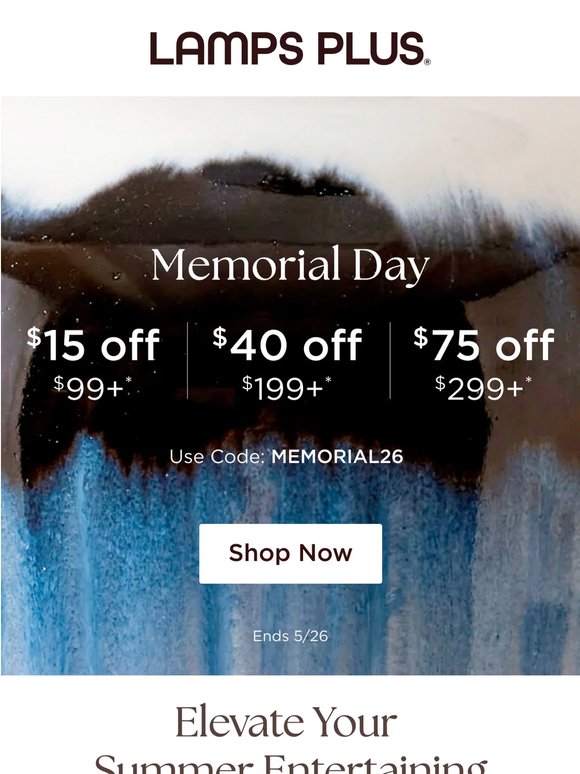 💥Memorial Day Deals! Up to $75 Off