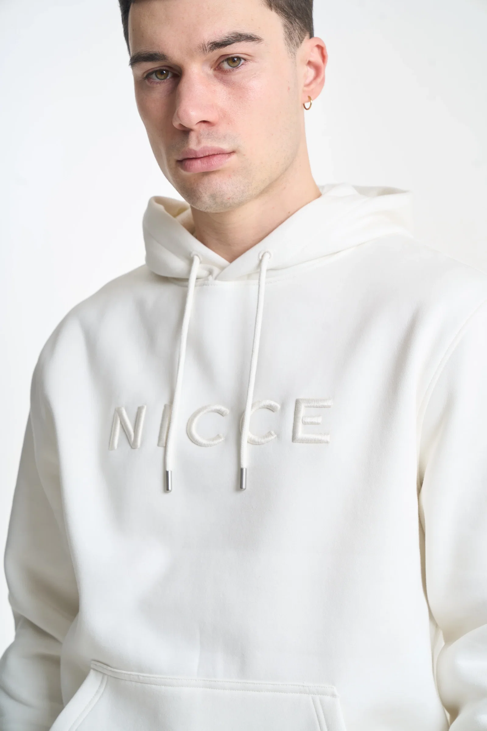 Image of NICCE Mens Mercury Hoodie | Off White
