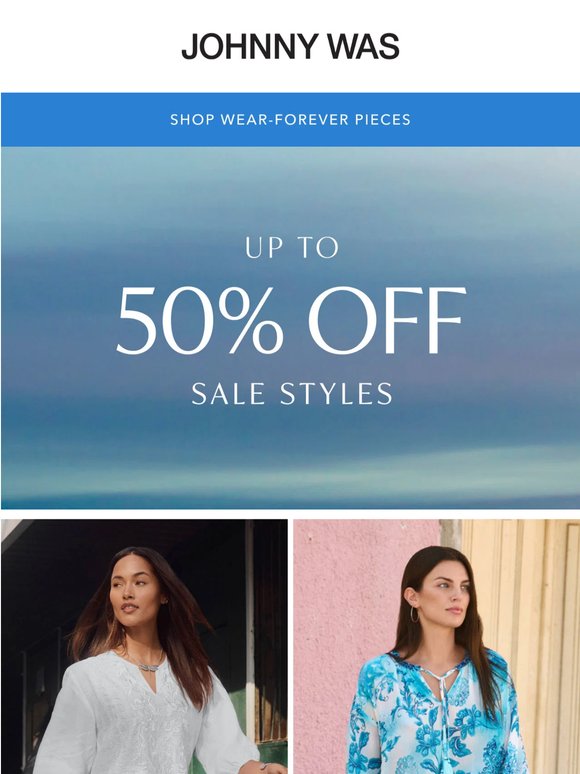 Just Dropped: Up to 50% Off Sale Styles
