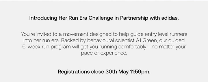 Her Run Era Challenge Launch