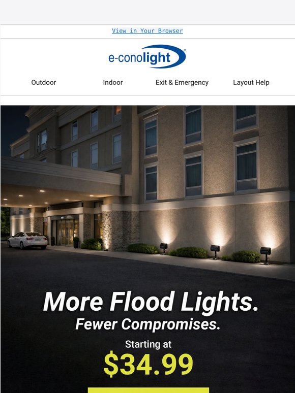 💡Tough LED flood lights for exterior installs