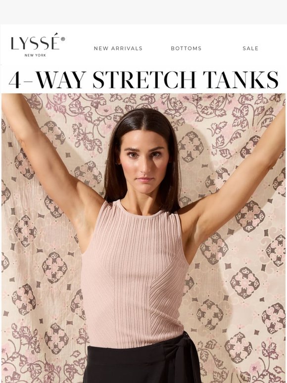 4-Way Stretch Knit Tanks for Summer