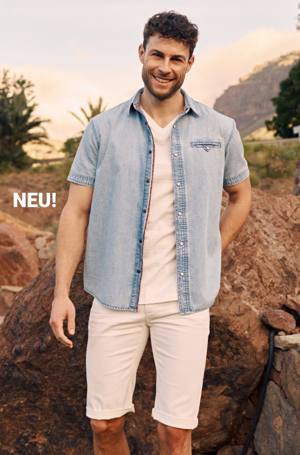 Jeanshemd mit Druckknöpfen