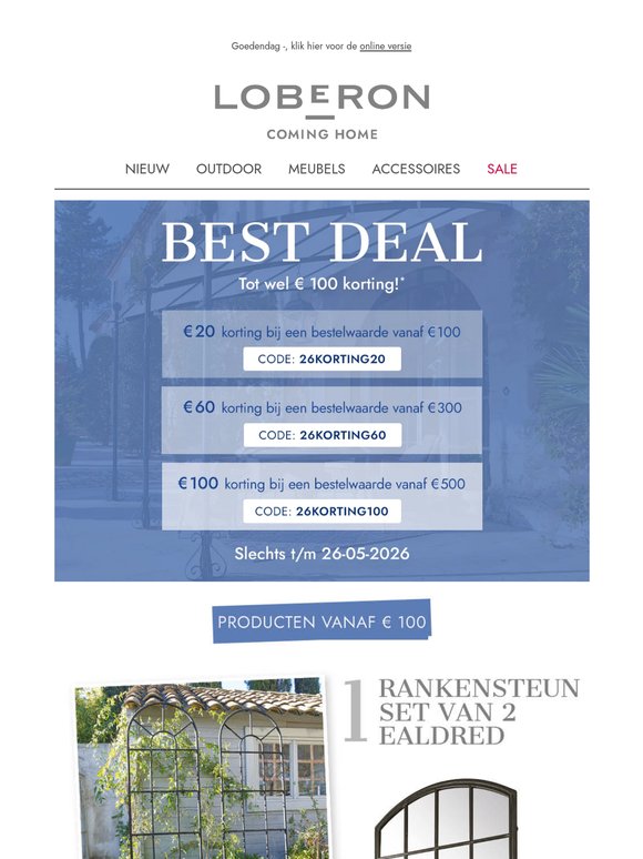 BEST DEAL: tot wel € 100 korting!