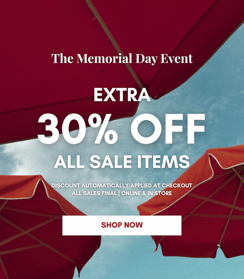 EXTRA 30% OFF ALL SALE ITEMS