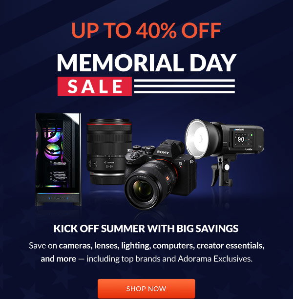 Up To 40% OFF — Memorial Day Sale | Kick Off Summer with Big Savings | Shop Now