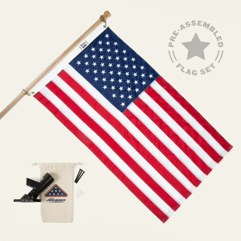Image of 3' x 5' American Flag Set