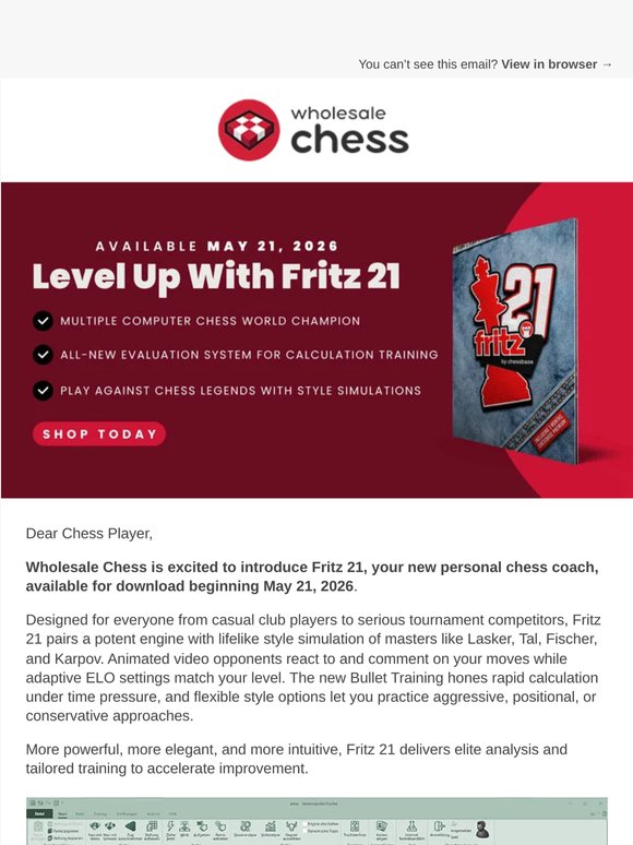 Fritz 21 Is Here: Upgrade Your Game Today!