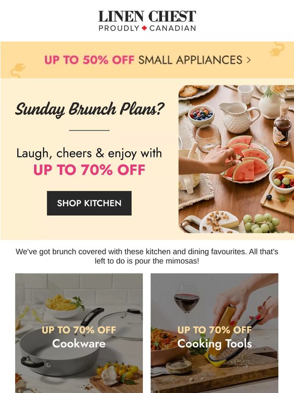 🥂Cheers to 70% OFF Brunch Essentials