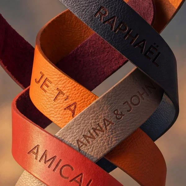 Customisable leather ring on the stopper — Camus Cognac artisanal ateliers