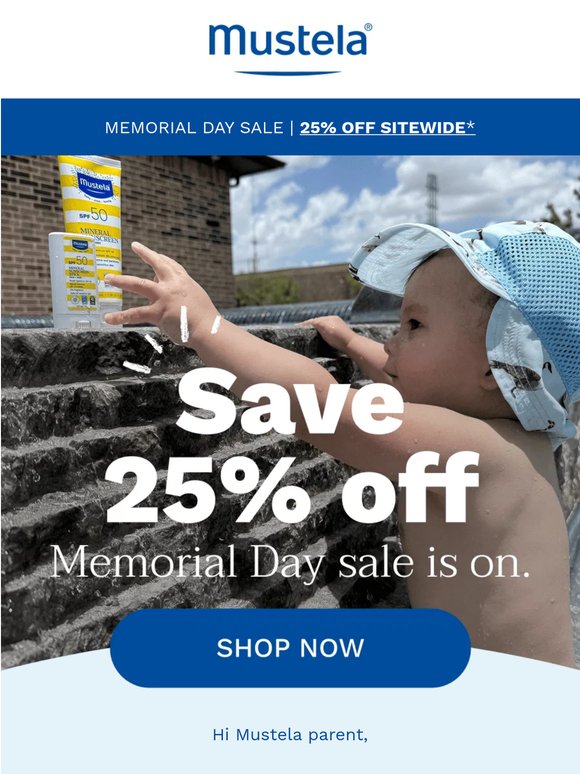 ☀️ Celebrate Memorial Day with 25% off sitewide