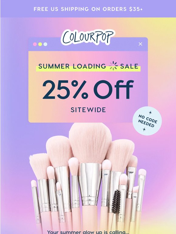 Did you hear?! 25% OFF our site is ON! 🤑