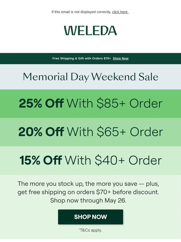 Summer Kickoff Event: Save Up to 25%