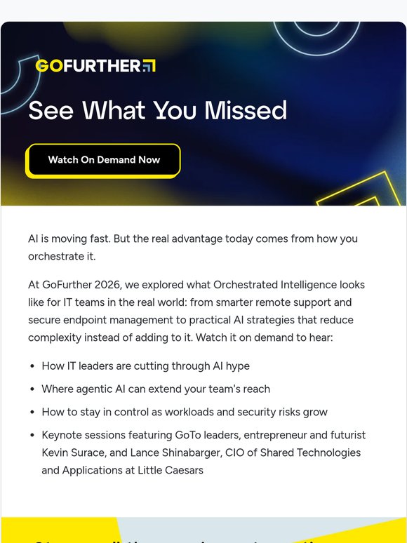 Missed GoFurther 2026? Watch the IT Sessions On Demand