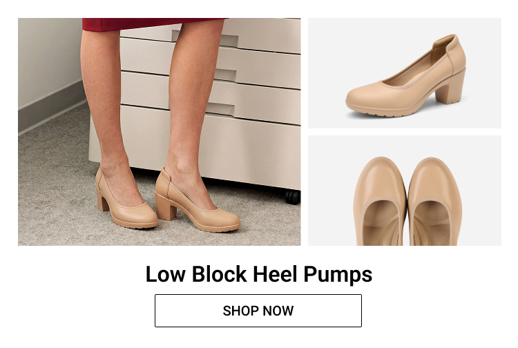 Low Block Heel Pumps