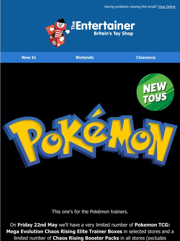 Pokémon Drop – In Stores Tomorrow