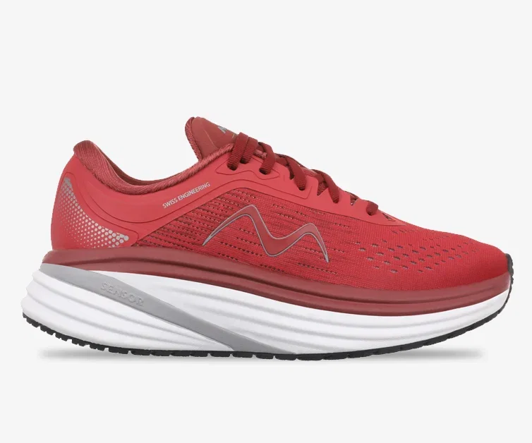 The MBT Simba sole is one of our most popular platforms—trusted by walkers and wellness seekers alike for its ability to perform on any terrain while supporting natural, efficient movement. A Level 2 rocker-bottom sole, Simba promotes a midfoot stance with a slightly elevated heel, encouraging smoother transitions and reducing load on joints from heel strike through toe-off.