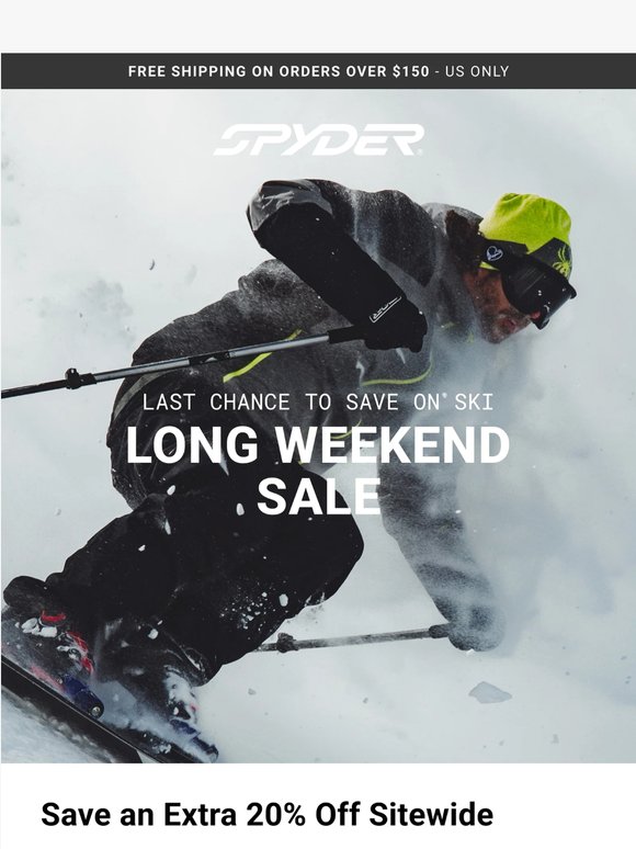 Long Weekend Sale Starts Now