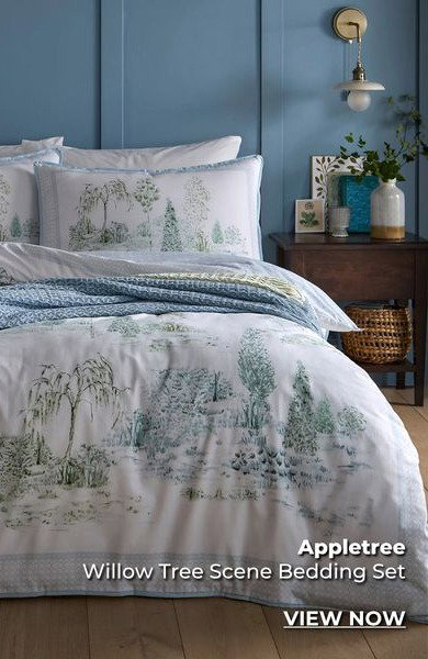 Appletree Willow Tree Scene Bedding Set
