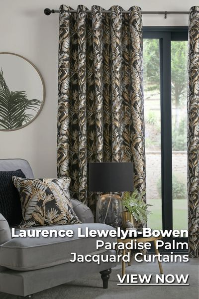 Laurence Llewelyn-Bowen Paradise Palm Jacquard Curtains
